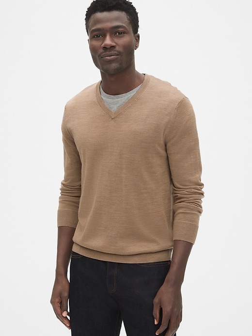 Gap mens v 2024 neck sweater