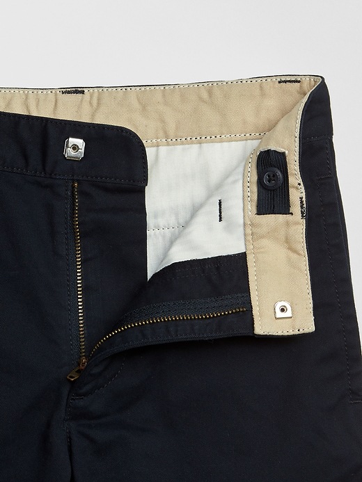 Image number 4 showing, Kids Uniform Khaki Shorts with Gap Shield