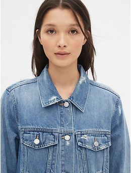 Gap oversized jean outlet jacket