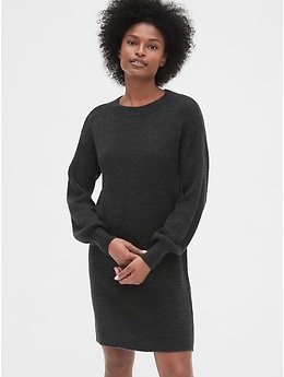 Crew Neck Sweater Dress