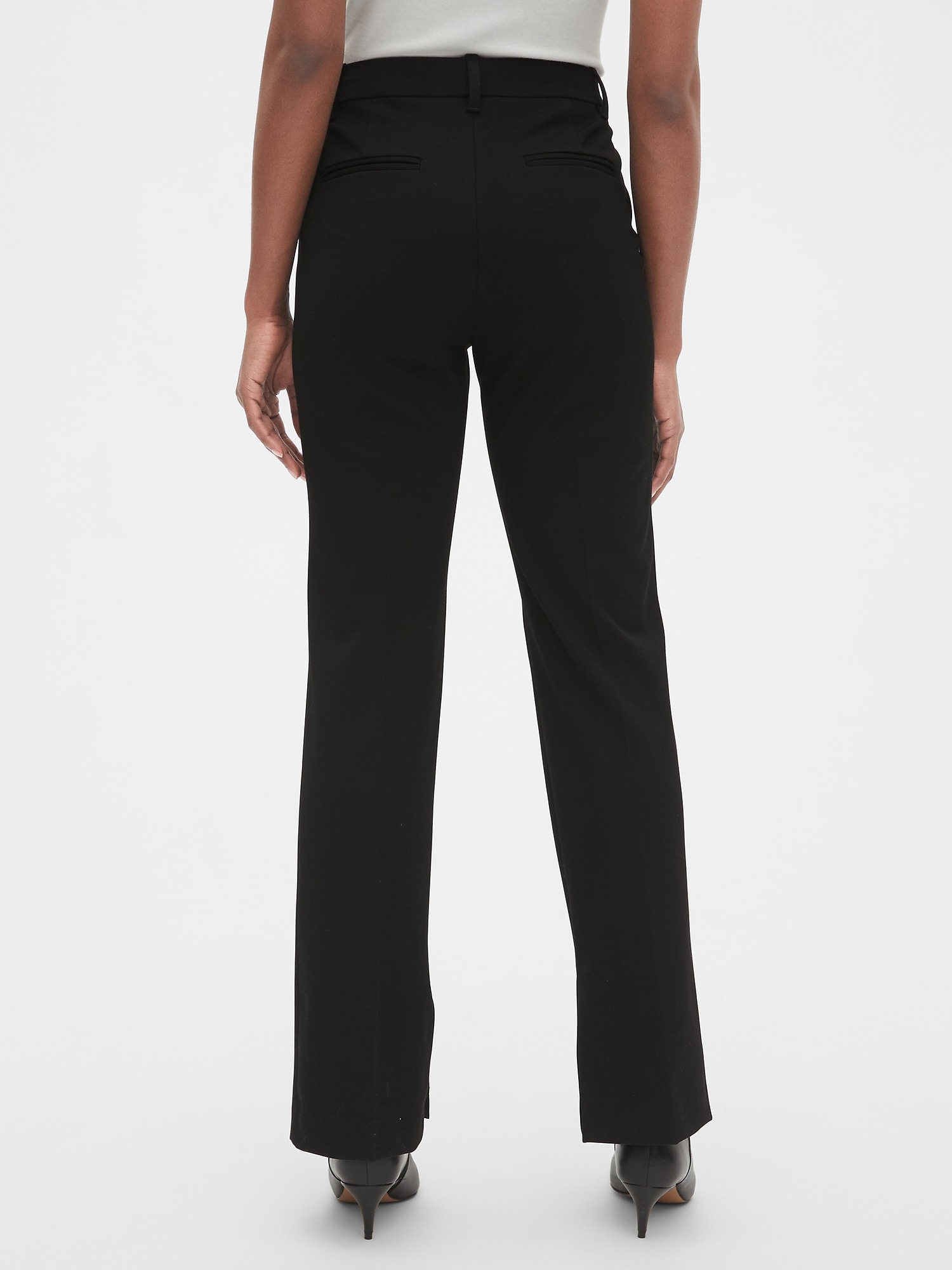 High Waisted Flashy Full Length Pant