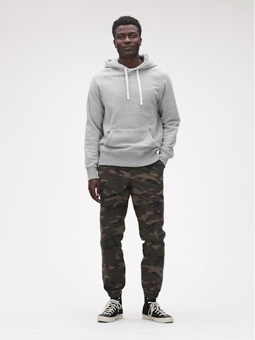 gap slim canvas joggers