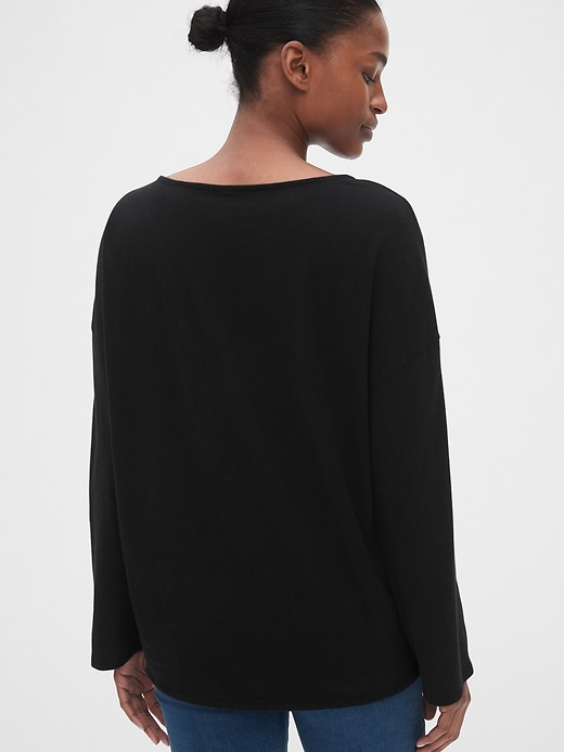 Image number 2 showing, Relaxed Boatneck T-Shirt