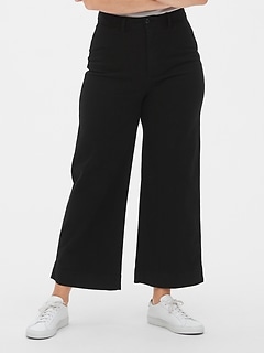 gap wide leg crop pants