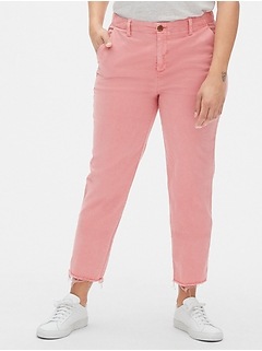 girlfriend twill stripe chinos