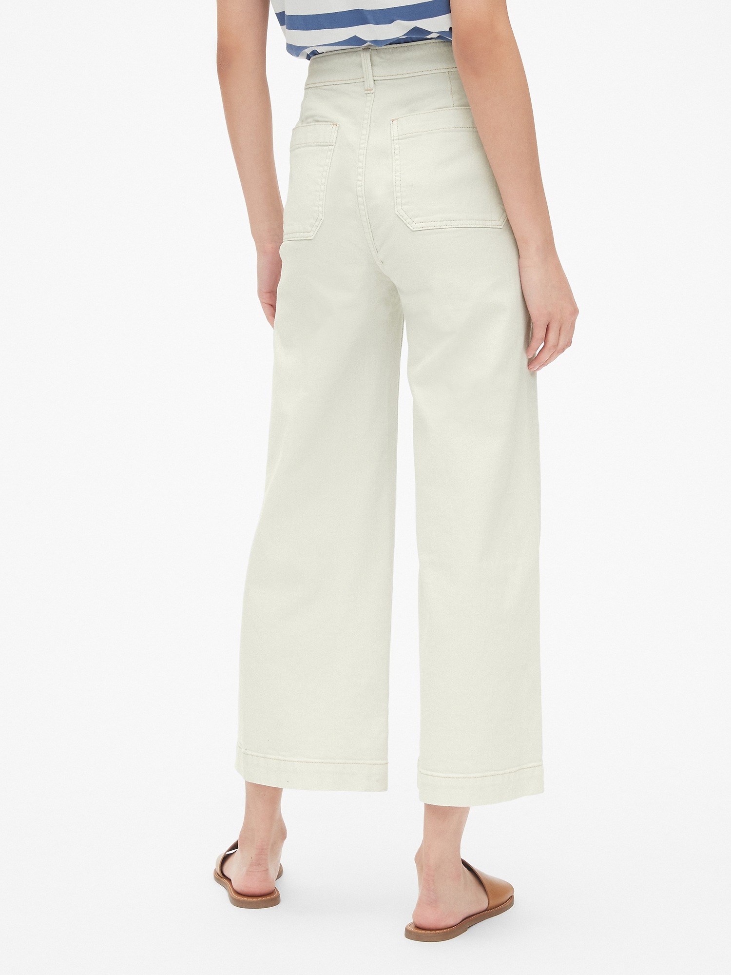 High Rise Mariner Wide-Leg Jeans