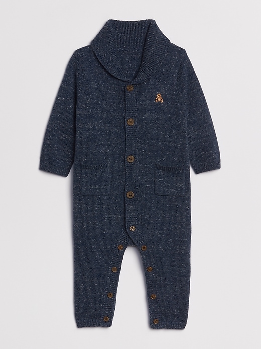 Image number 1 showing, Baby Brannan Bear Shawl One-Piece