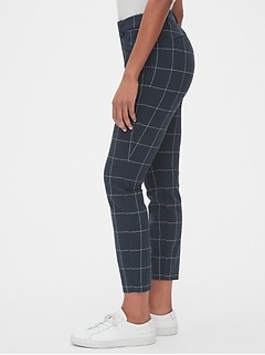 gap plaid skinny ankle pants