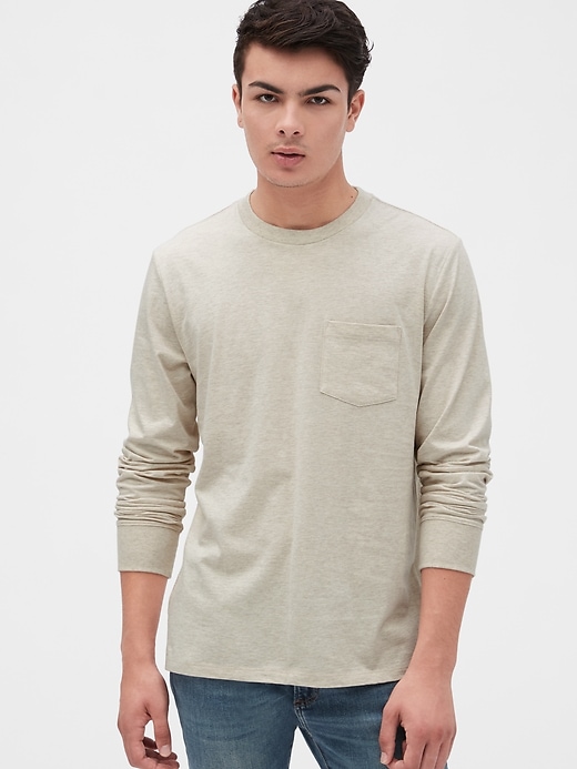 Long Sleeve Pocket T-Shirt | Gap