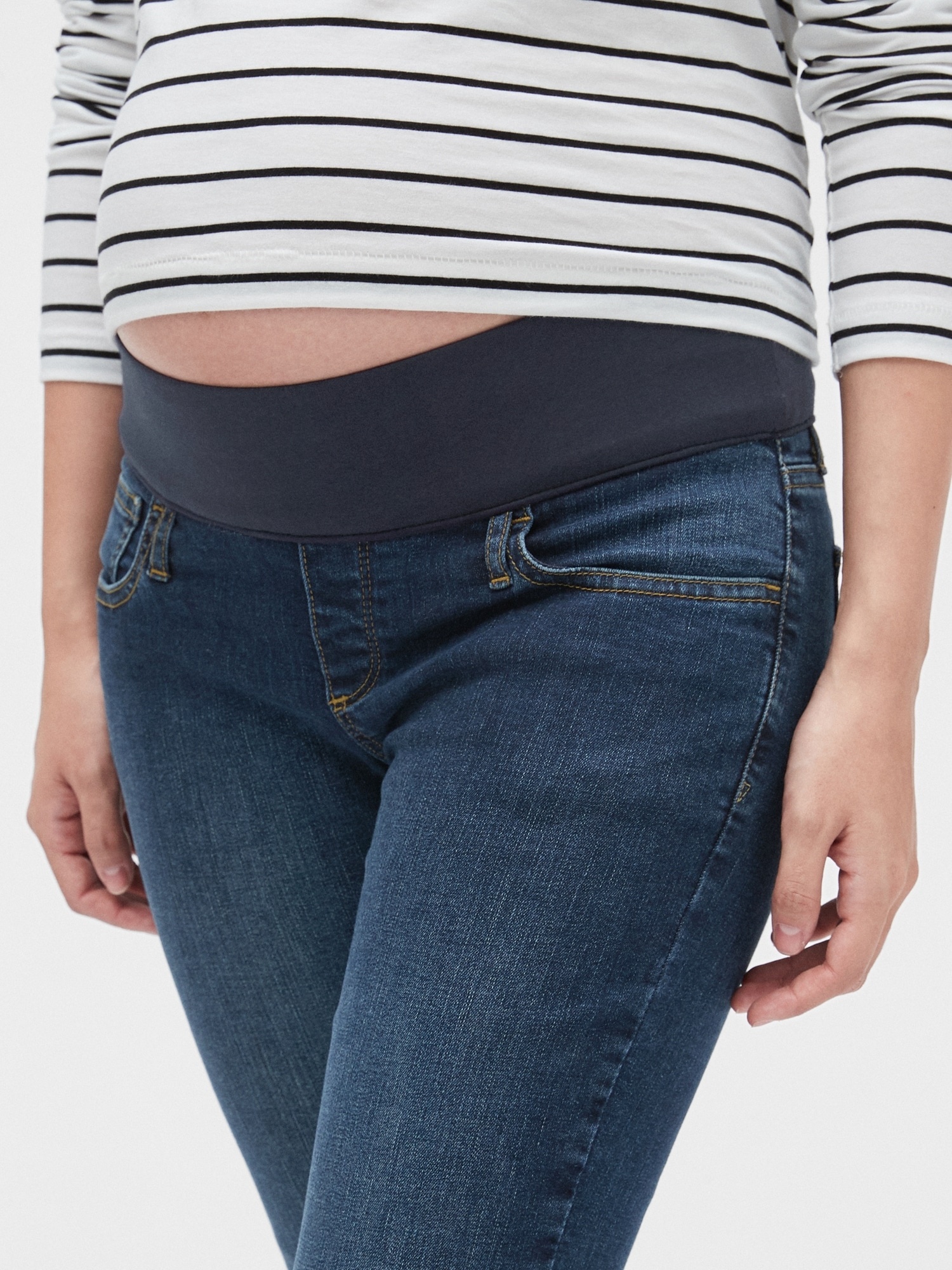 Maternity Demi Panel Favorite Jeggings Gap