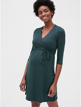 Gap maternity on sale wrap dress