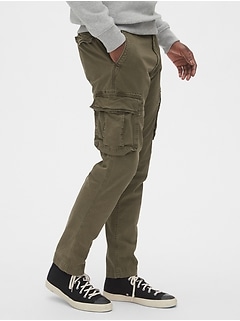 grey cargo trousers mens