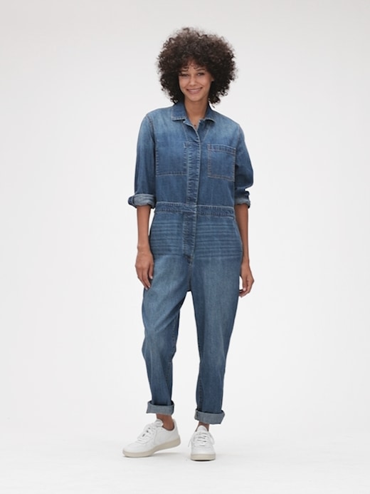 Gap store denim jumpsuit