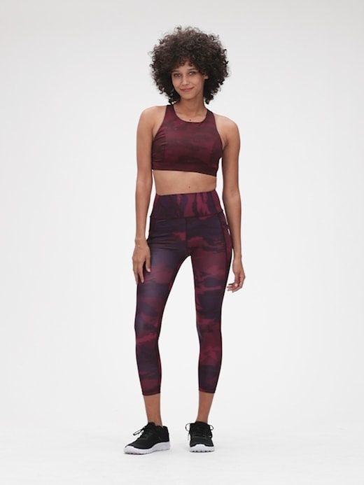 GapFit High Rise Perforated Pocket 7/8 Leggings in Sculpt