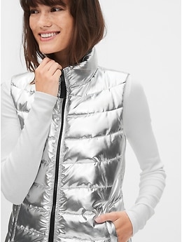 Metallic hotsell puffer vest