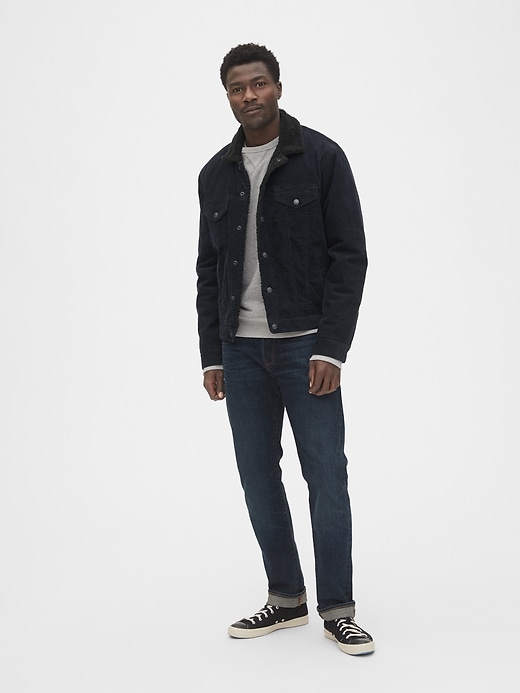 Sherpa-Lined Icon Corduroy Jacket | Gap