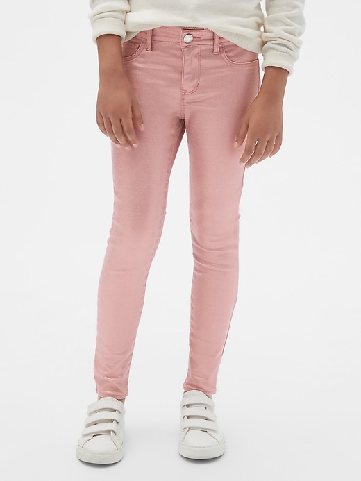 Image number 2 showing, Kids Foil Jeggings with Stretch