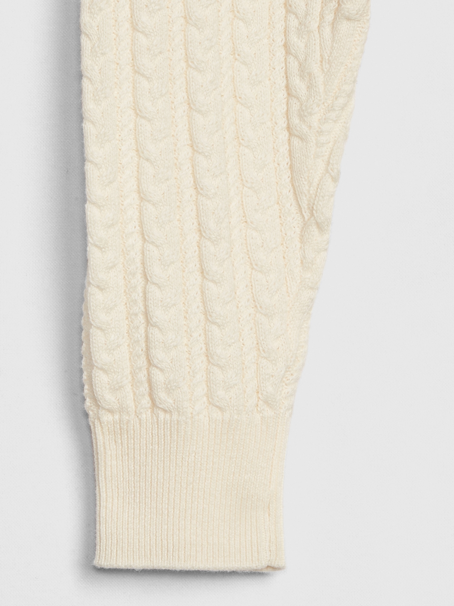 Cream Cable Knit Leggings