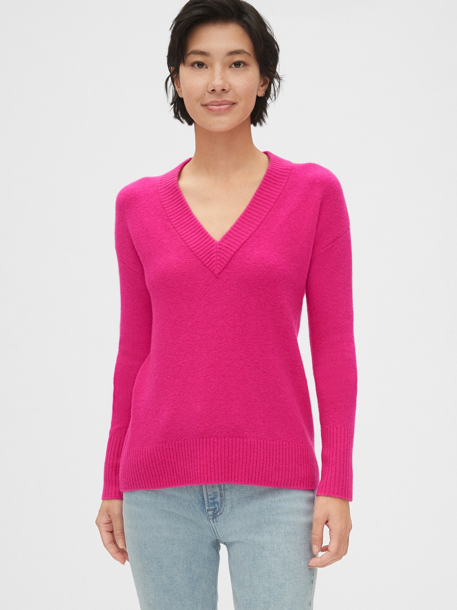 gap pink sweater