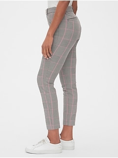 tight fitted plaid pants
