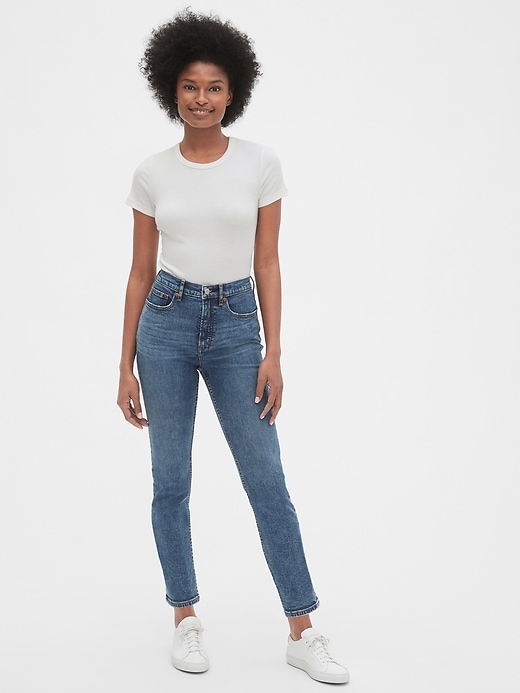 Image number 5 showing, High Rise Cigarette Jeans with Secret Smoothing Pockets
