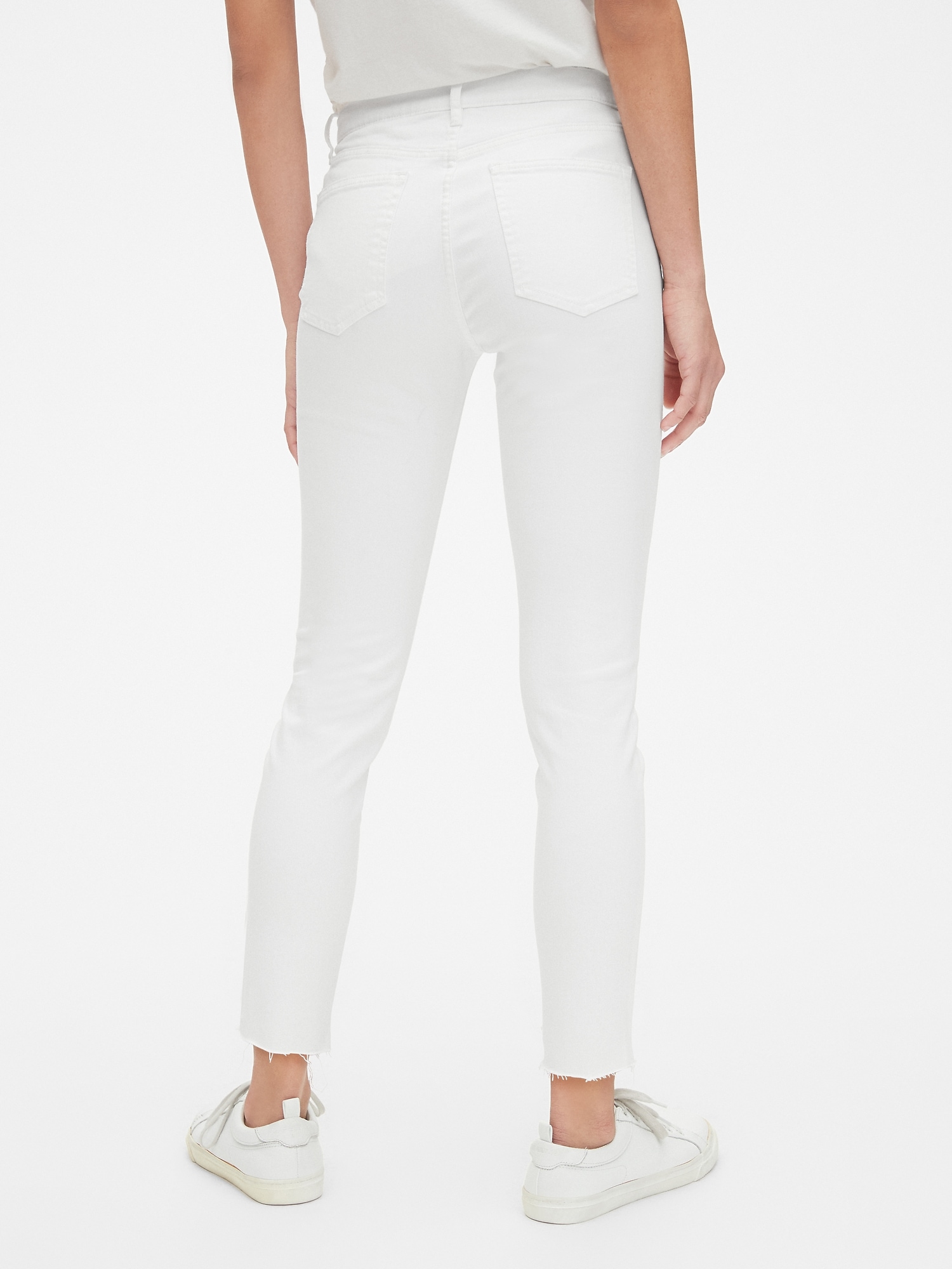 gap white skinny jeans
