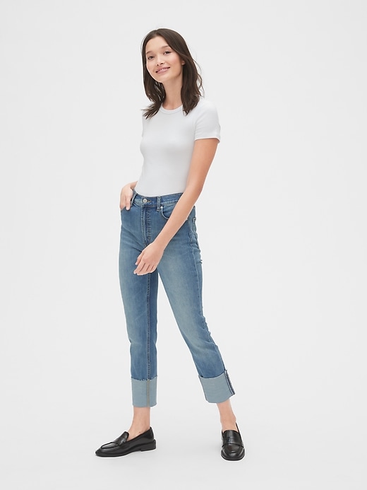 Image number 3 showing, High Rise Cigarette Jeans with Secret Smoothing Pockets