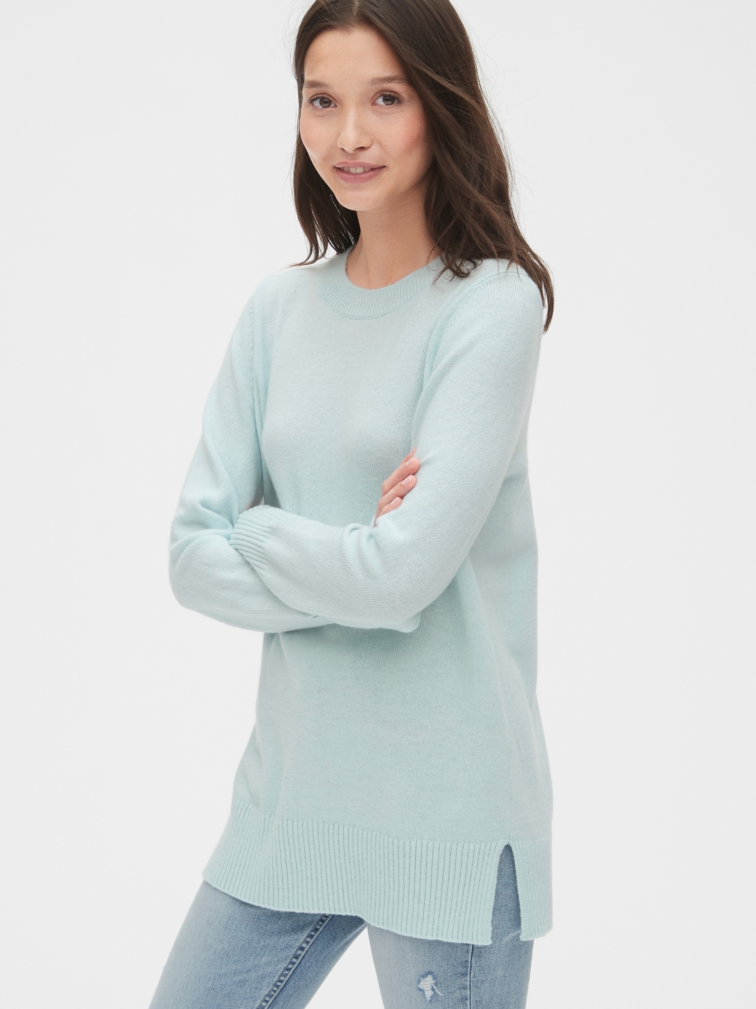 Crewneck Tunic Sweater | Gap