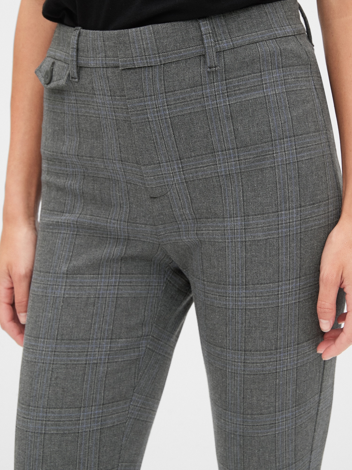 Gap Slim ankle high rise pants womens size 16 Tall Nwt plaid Belt Loops  Casual Multiple - $49 New With Tags - From Blooming