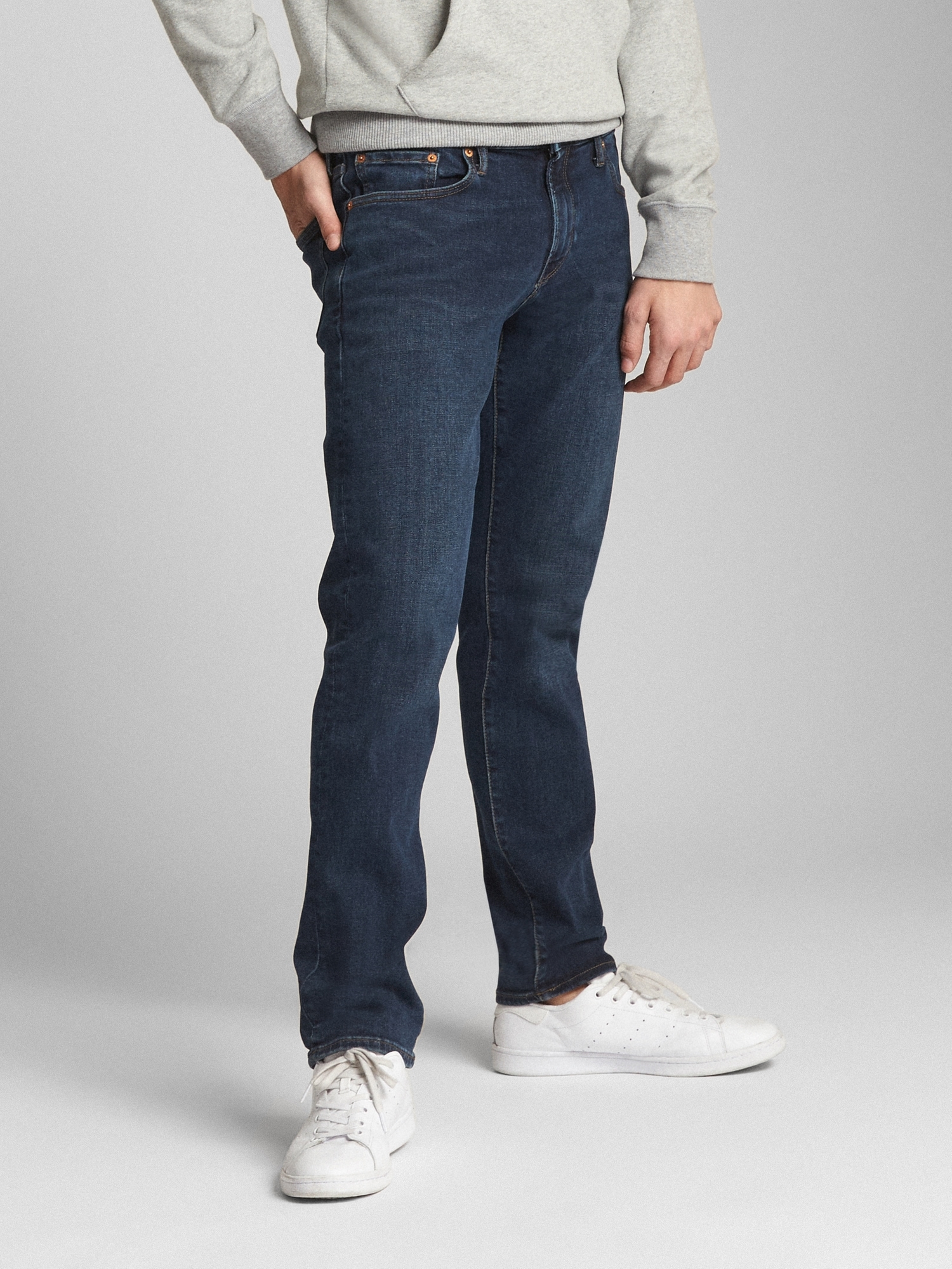 straight slim jeans