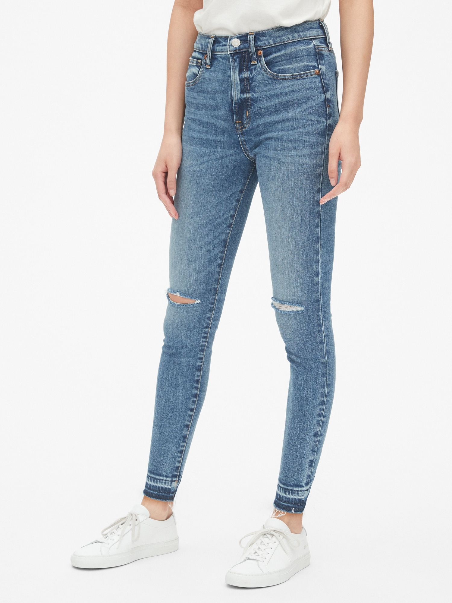 gap high rise true skinny ankle