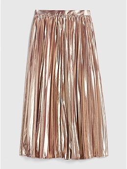 Gap gold sale pleated skirt