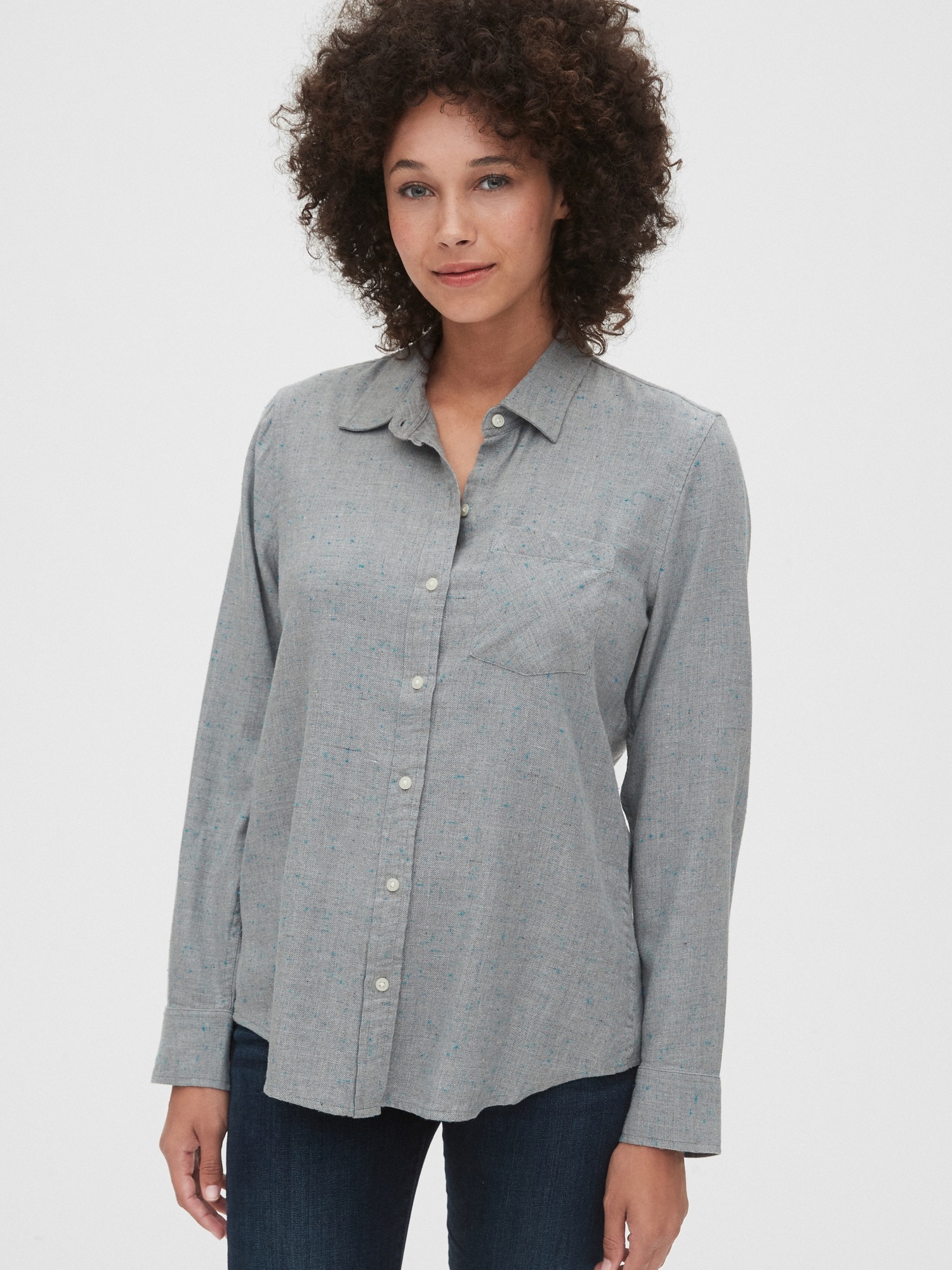 Speckled Flannel Shirt | Gap