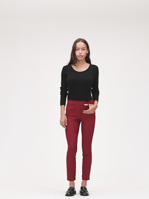 Gap red clearance plaid pants