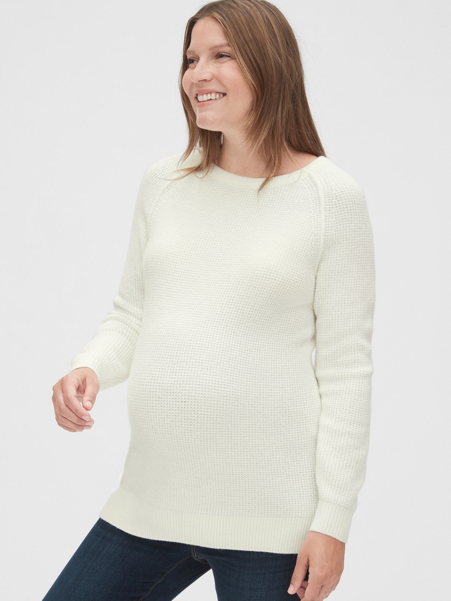 Maternity Waffle Tunic T-Shirt  Gap maternity, Soft waffle knit