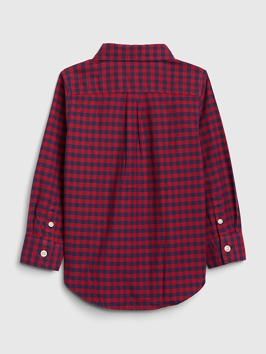 Image number 2 showing, Toddler Oxford Gingham Button-Down Shirt