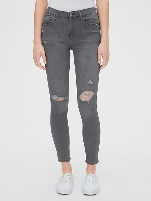 Image number 1 showing, Mid Rise Distressed Favorite Jeggings