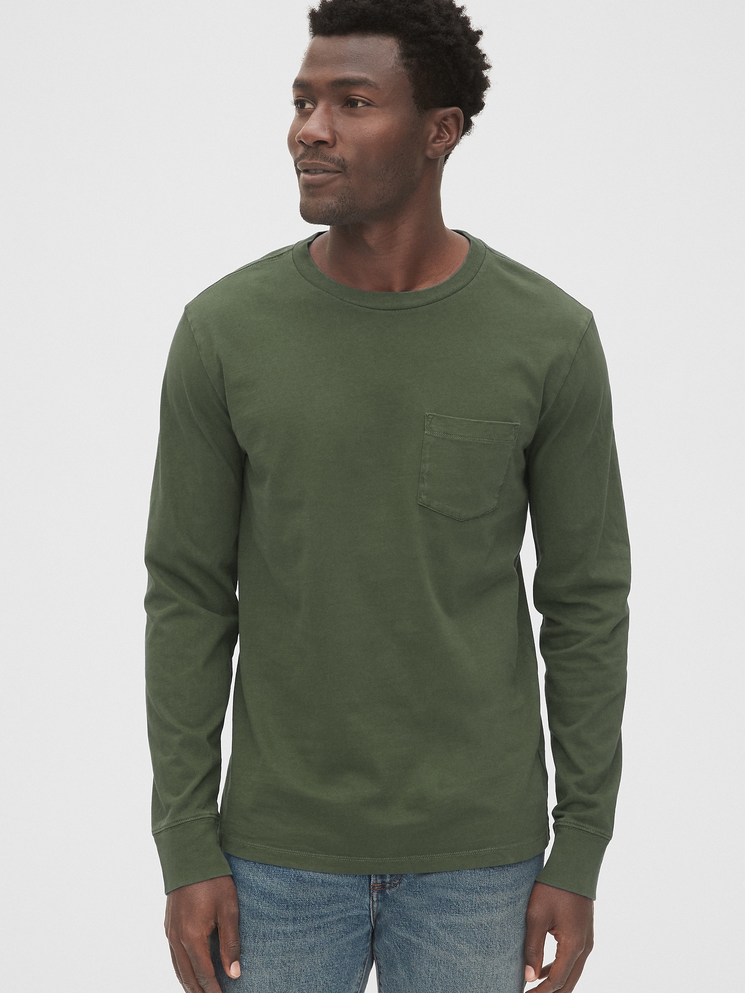 Men's GAP Long Sleeve T-Shirts − Shop now at $29.99+