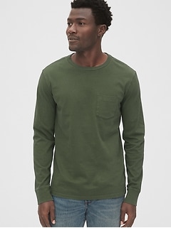 mens long sleeve t shirts walmart