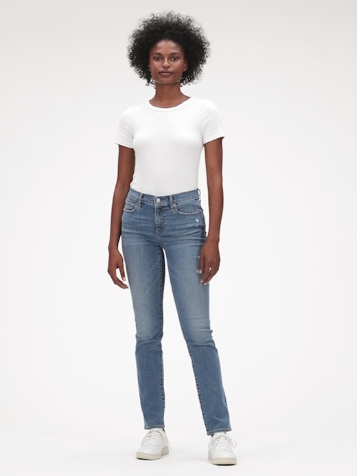 GAP, Jeans, Gap Womens Mid Rise Dark Wash Jeans 30 34 Waist 295 Inseam