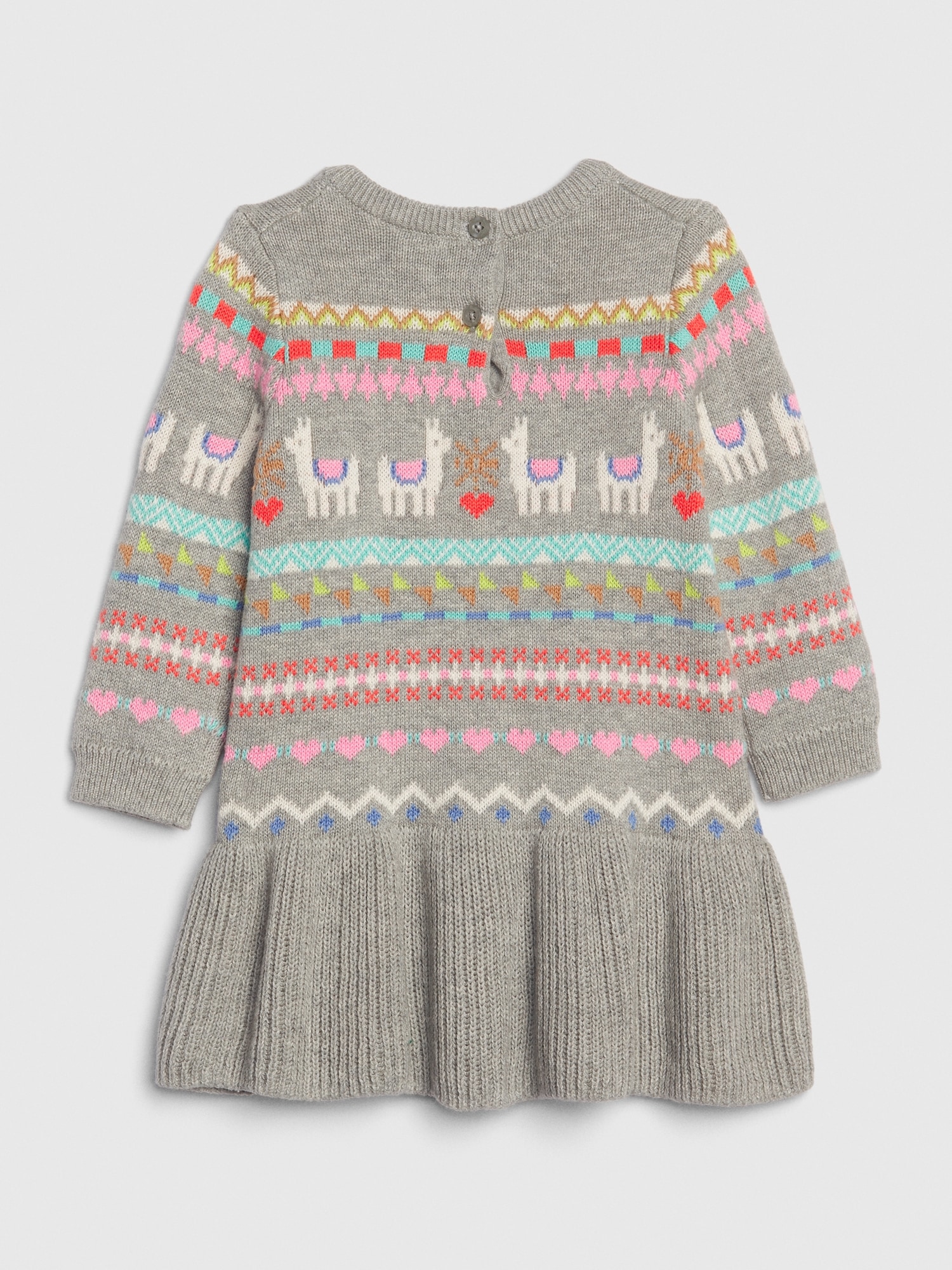GYMBOREE toddler fuzzy llama sweater dress