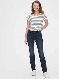 Mid Rise Classic Straight Jeans in 360 