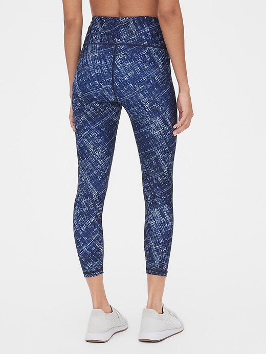 Image number 2 showing, GapFit High Rise Blackout Print 7/8 Leggings