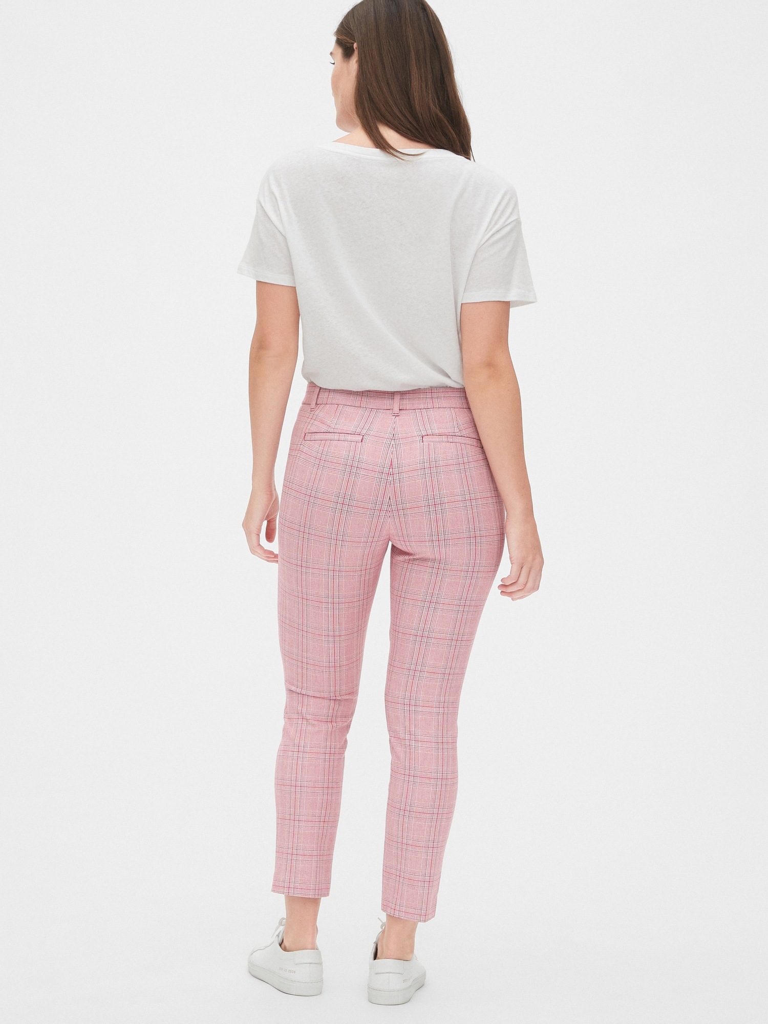 Gap plaid skinny ankle hot sale pants