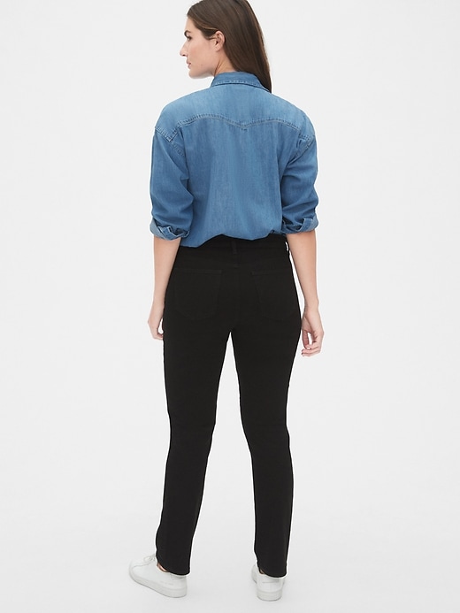 Image number 7 showing, Mid Rise Curvy Classic Straight Jeans