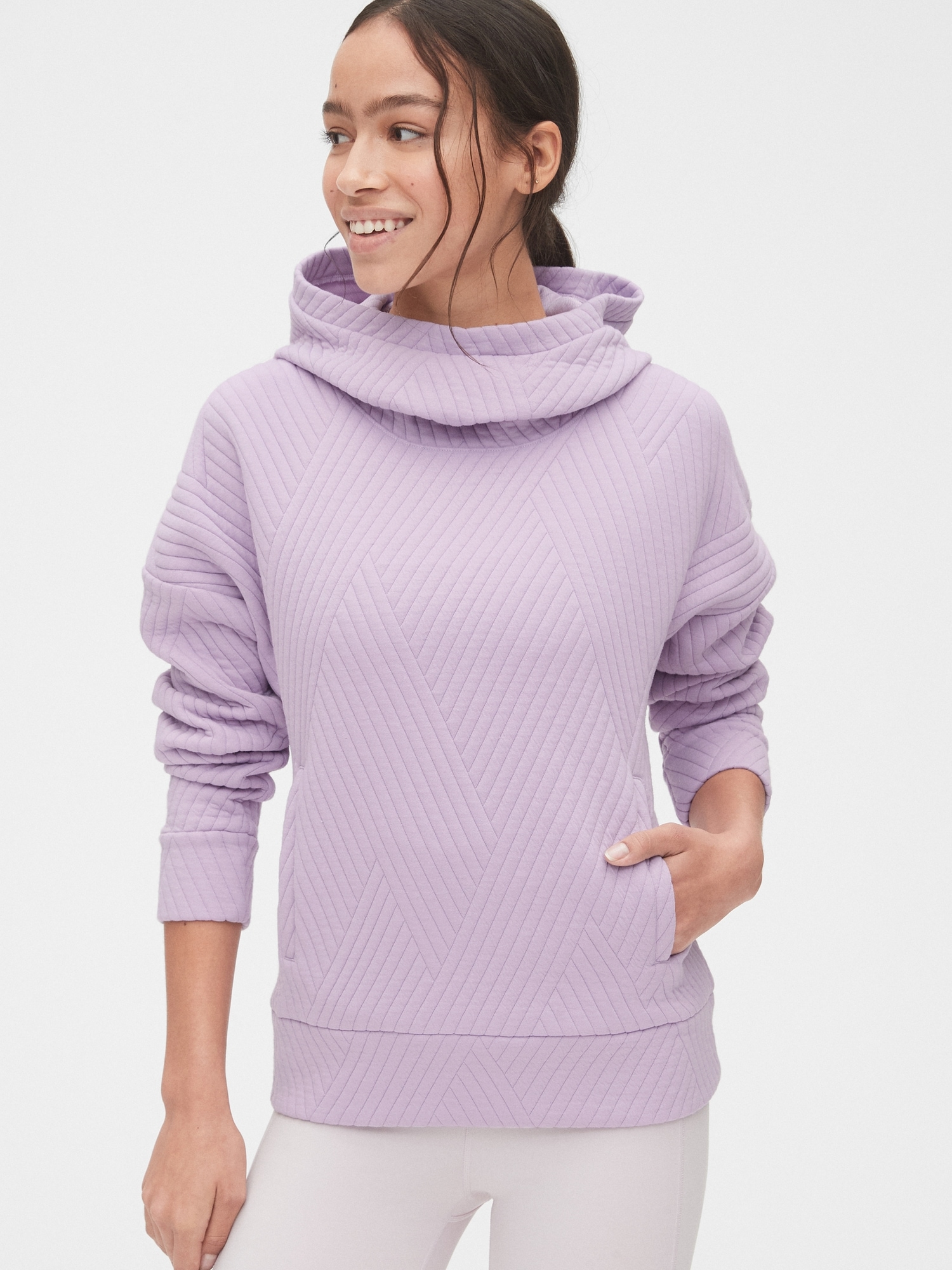 Quilted Jacquard Pullover - Lurex®