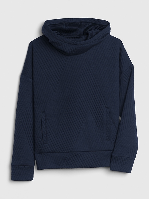 GapFit Jacquard Quilted Pullover Hoodie