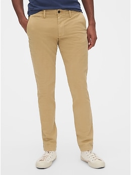 Vintage wash khakis in 2024 slim fit with gapflex