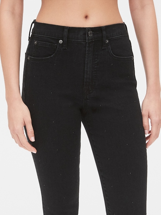 High Rise Studded True Skinny Ankle Jeans with Secret Smoothing Pockets ...