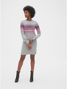 Gap crazy stripe sweater 2024 dress